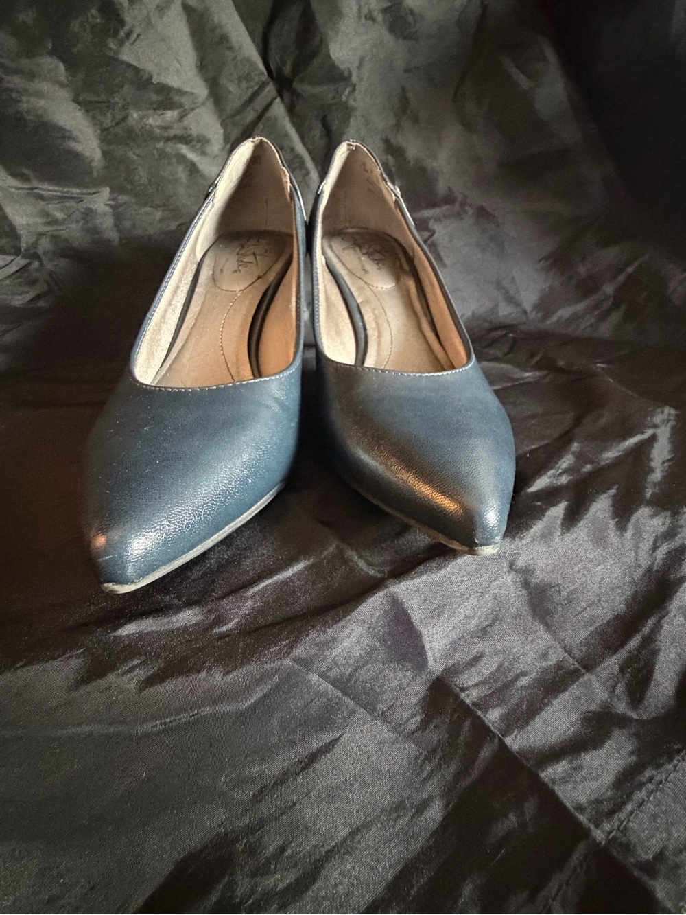 Life Stride Women's Pointed-Toe Pumps in Navy